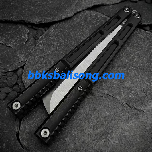 Zunmade AMKW Aeon Balisong Clone G10+Titanium Handle Live Blade