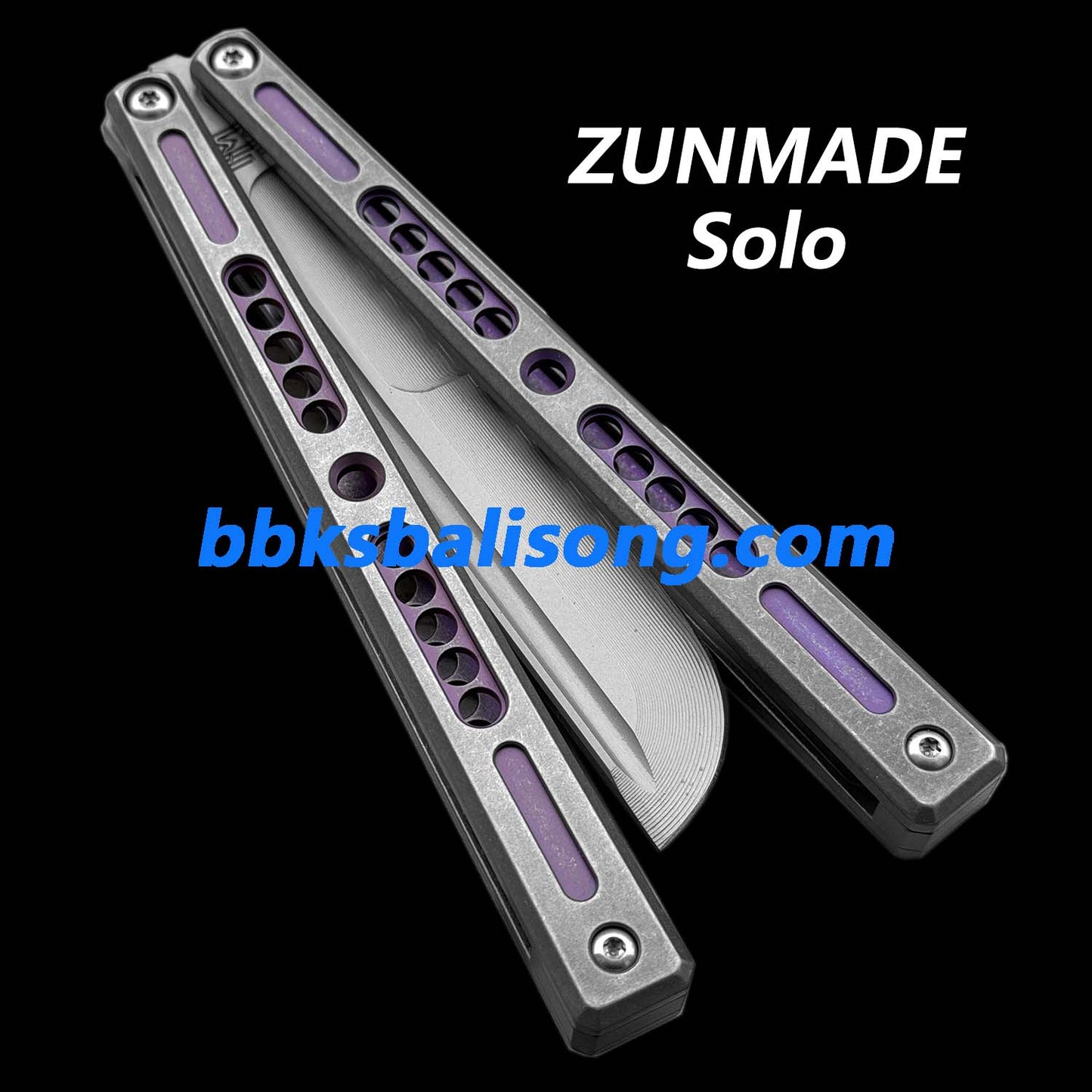 Zunmade Solo Balisong Clone Titanium Handle Bushings System