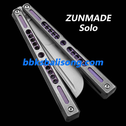 Zunmade Solo Balisong Clone Titanium Handle Bushings System
