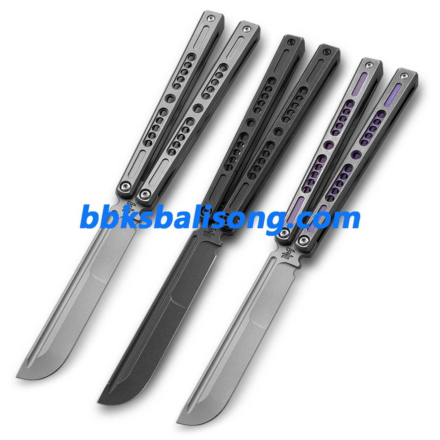 Zunmade Solo Balisong Clone Titanium Handle Bushings System