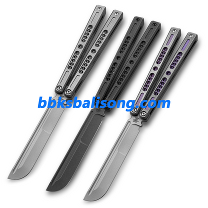 Zunmade Solo Balisong Clone Titanium Handle Bushings System