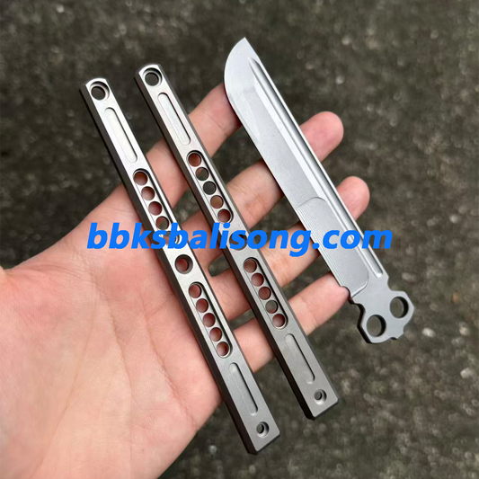 Zunmade Solo Balisong Clone Titanium Handle Bushings System