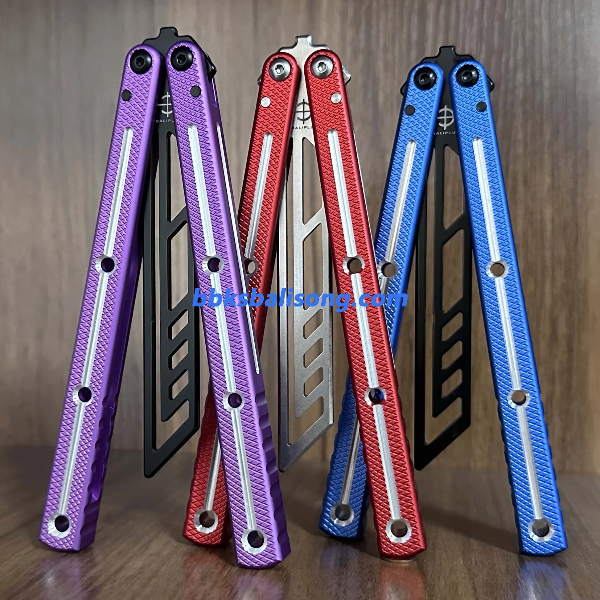 Baliplus Krake Raken (Kraken) V3 Balisong Trainer Clone 6061 Aluminum Channel Handle BBKSbalisong