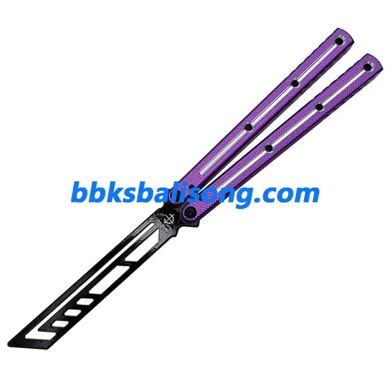 Baliplus Krake Raken (Kraken) V3 Balisong Trainer Clone 6061 Aluminum Channel Handle BBKSbalisong