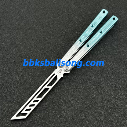 Baliplus Speed Channel Krake Raken (Kraken) V3 Balisong Trainer Clone Glossy Handle BBKSbalisong