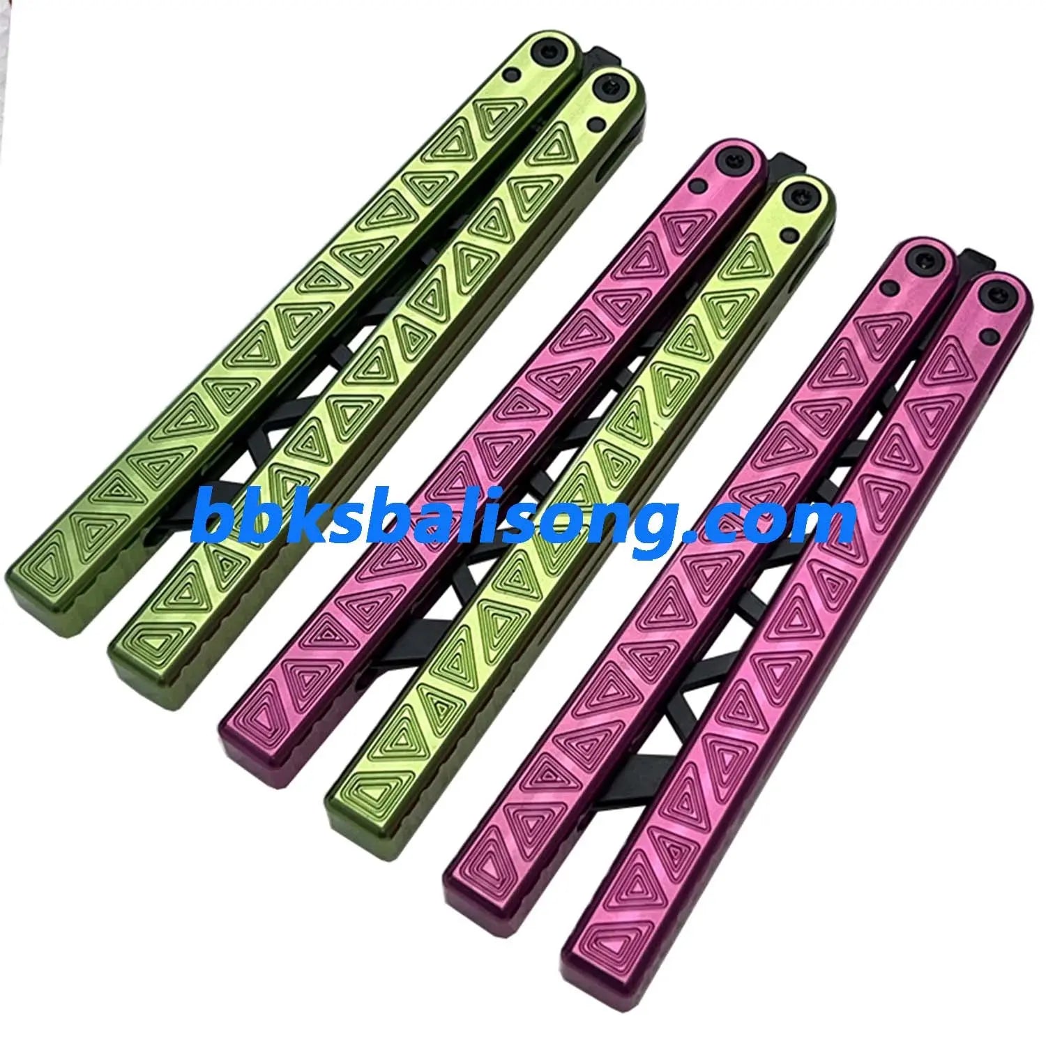 ARMED SHARK Glidr Original 4 Balisong Clone 7075 Aluminum Handle BBKSbalisong