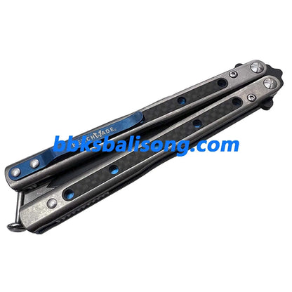 Baliplus BM51 Clone Carbon Fiber+Titanium Alloy Handle BBKSbalisong