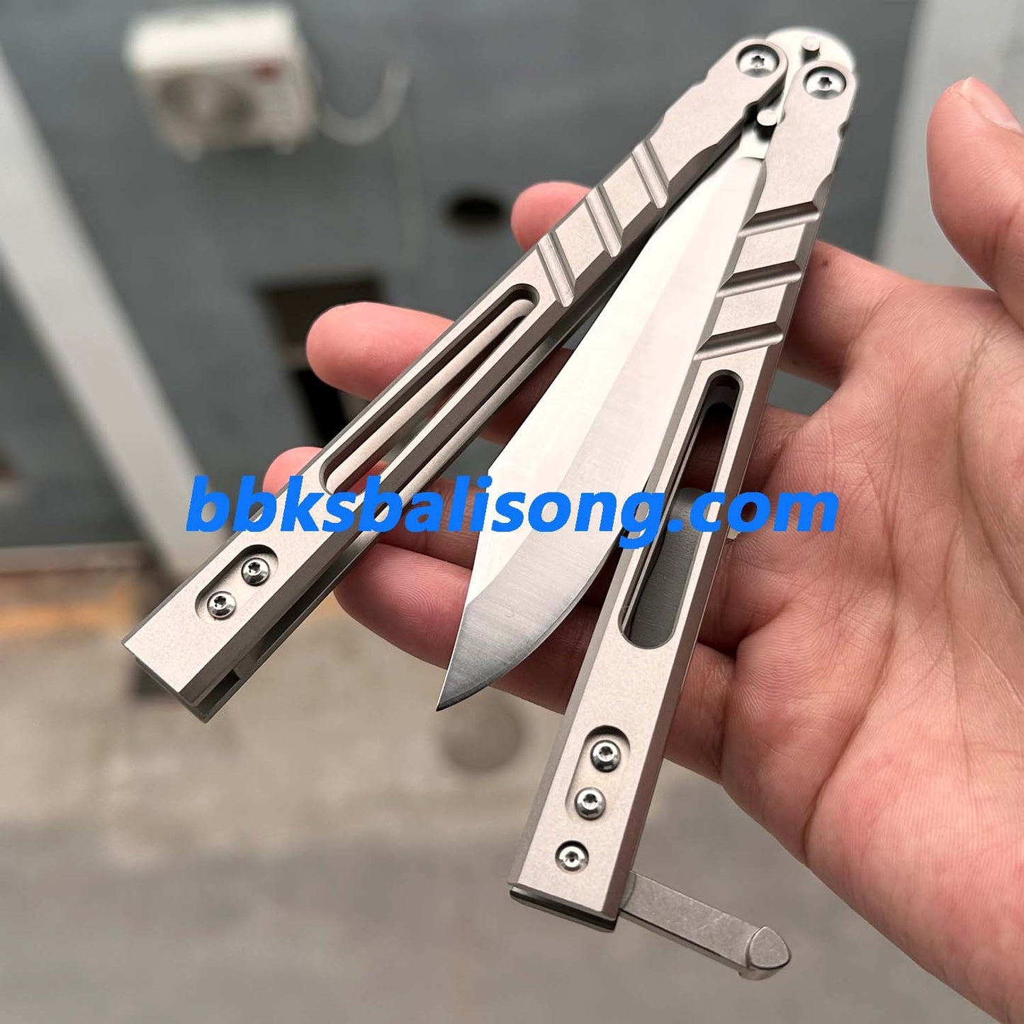 Theone Sandwich AB (Alpha Beast) Balisong Clone Titanium Handle