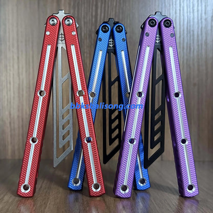 Baliplus Krake Raken (Kraken) V3 Balisong Trainer Clone 6061 Aluminum Channel Handle BBKSbalisong