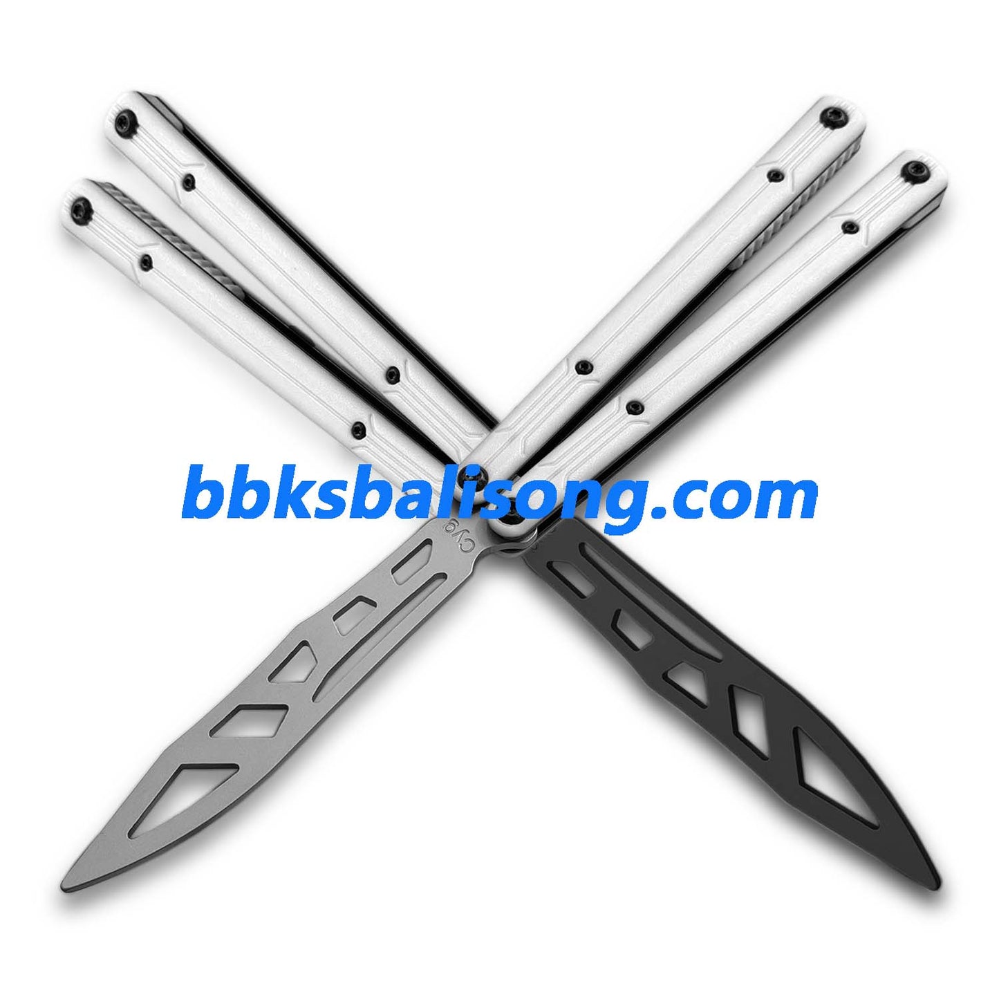 Asgard Steel Cygnus V2 Balisong Stainless Steel Handle Bushings System