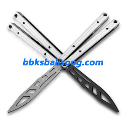 Asgard Steel Cygnus V2 Balisong Stainless Steel Handle Bushings System
