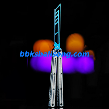 ARMED SHARK Krake Raken (Kraken) V3 Balisong Clone 7075 Aluminum Handle