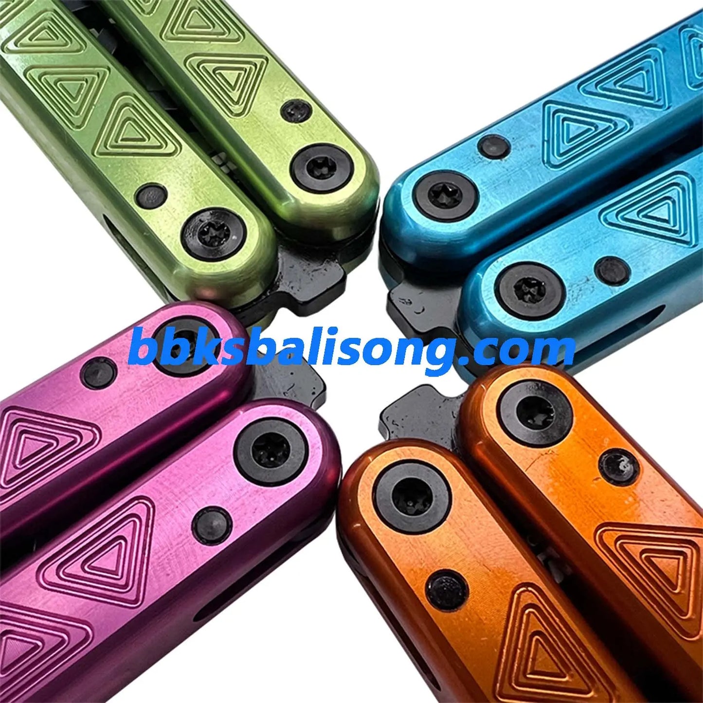 ARMED SHARK Glidr Original 4 Balisong Clone 7075 Aluminum Handle BBKSbalisong