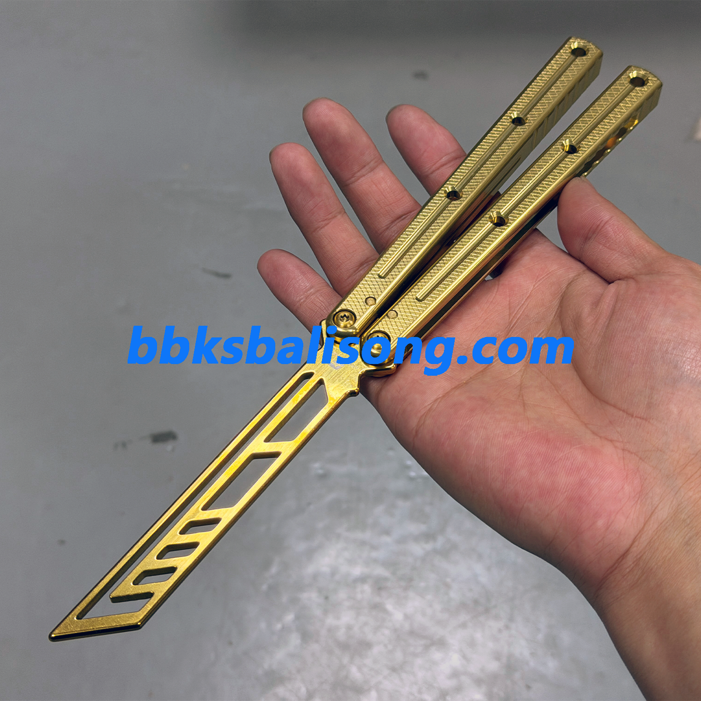 ARMED SHARK Krake Raken (Kraken) V3 Balisong Clone 7075 Aluminum Handle