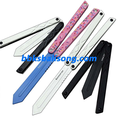 XDYY G10 Swordfish Balisong Clone G10 handle G10 blade Bushing System