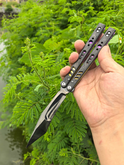 Titus Customize Replicant Special Edition Balisong Clone G10+Titanium Handle