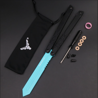 XDYY G10 Swordfish Balisong Clone G10 handle G10 blade Bushing System