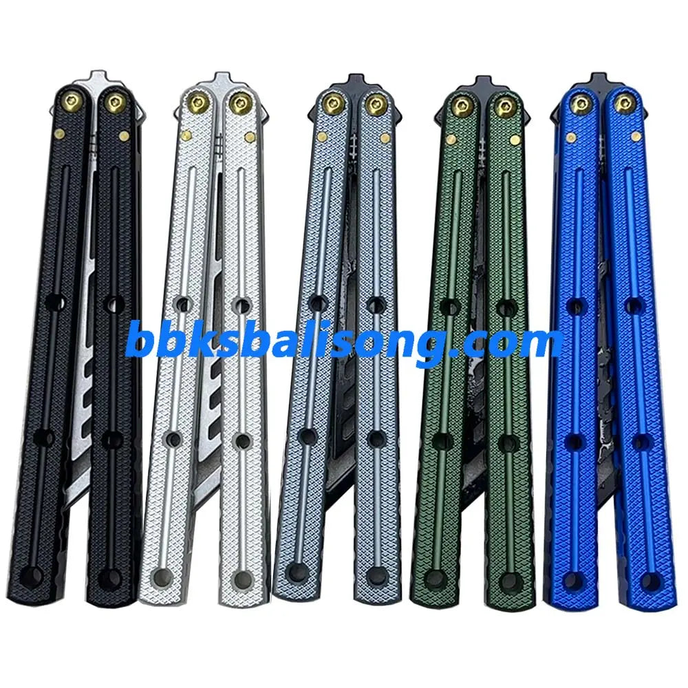 Baliplus Krake Raken (Kraken) V3 Balisong Clone 7075 Aluminum Channel Handle BBKSbalisong