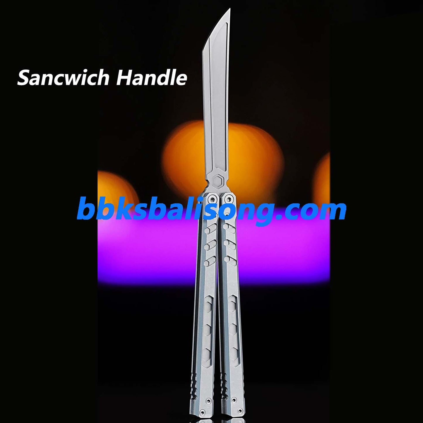 ARMED SHARK E-Volve Hex Balisong Clone 7075 Aluminum Handle