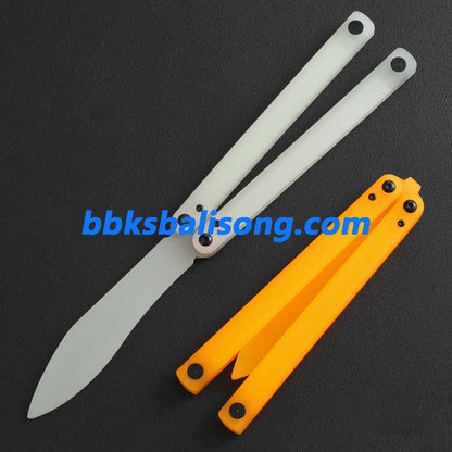 Yuppie Luminous Fluorescent Plastic Balisong