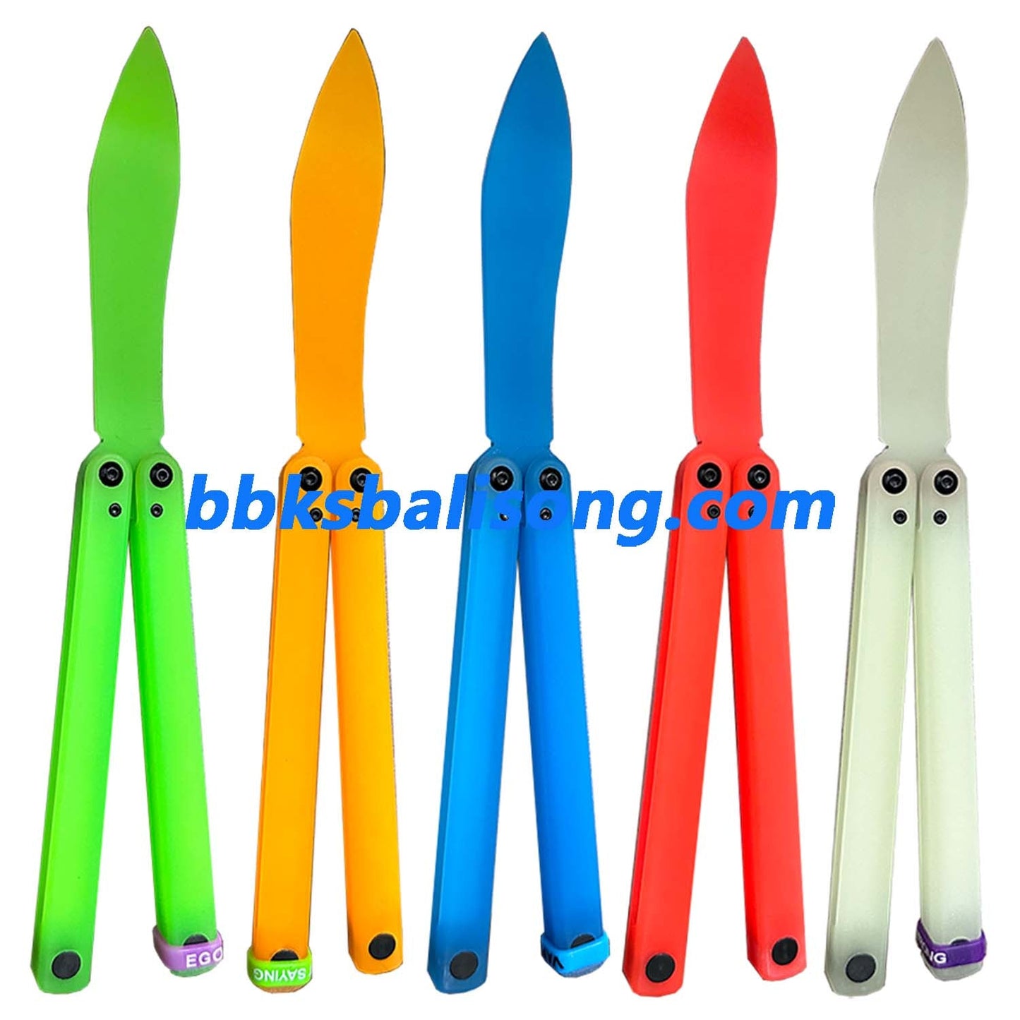 Yuppie Luminous Fluorescent Plastic Balisong