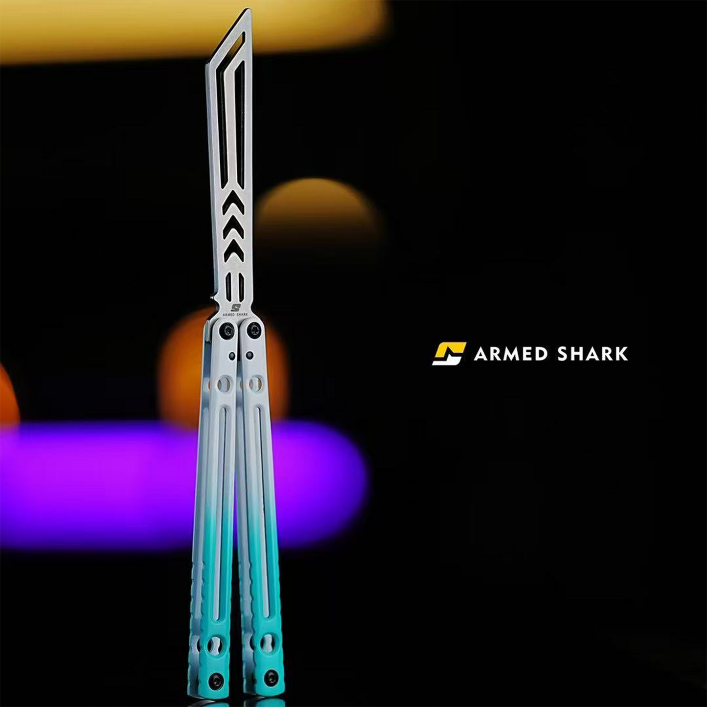 ARMED SHARK Danger Wanderer Balisong Trainer Bushings System Stainless steel Handle