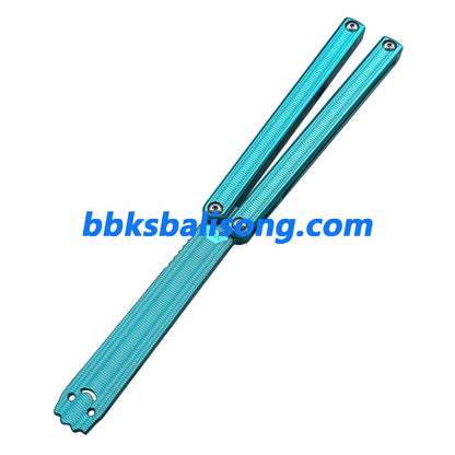 New Yuppie Squiddy-AL Balisong Clone 7075 Aluminum Glossy Handle