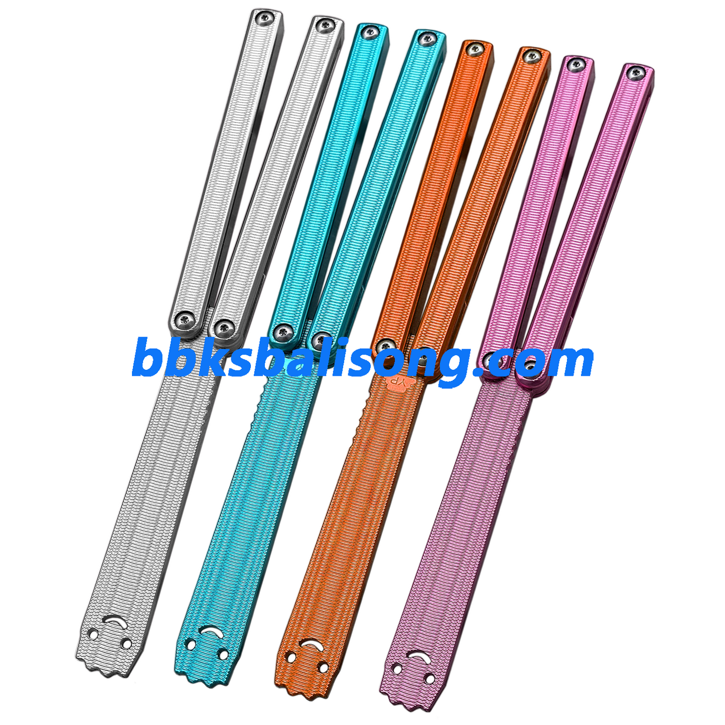 New Yuppie Squiddy-AL Balisong Clone 7075 Aluminum Glossy Handle