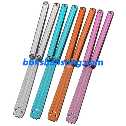 New Yuppie Squiddy-AL Balisong Clone 7075 Aluminum Glossy Handle