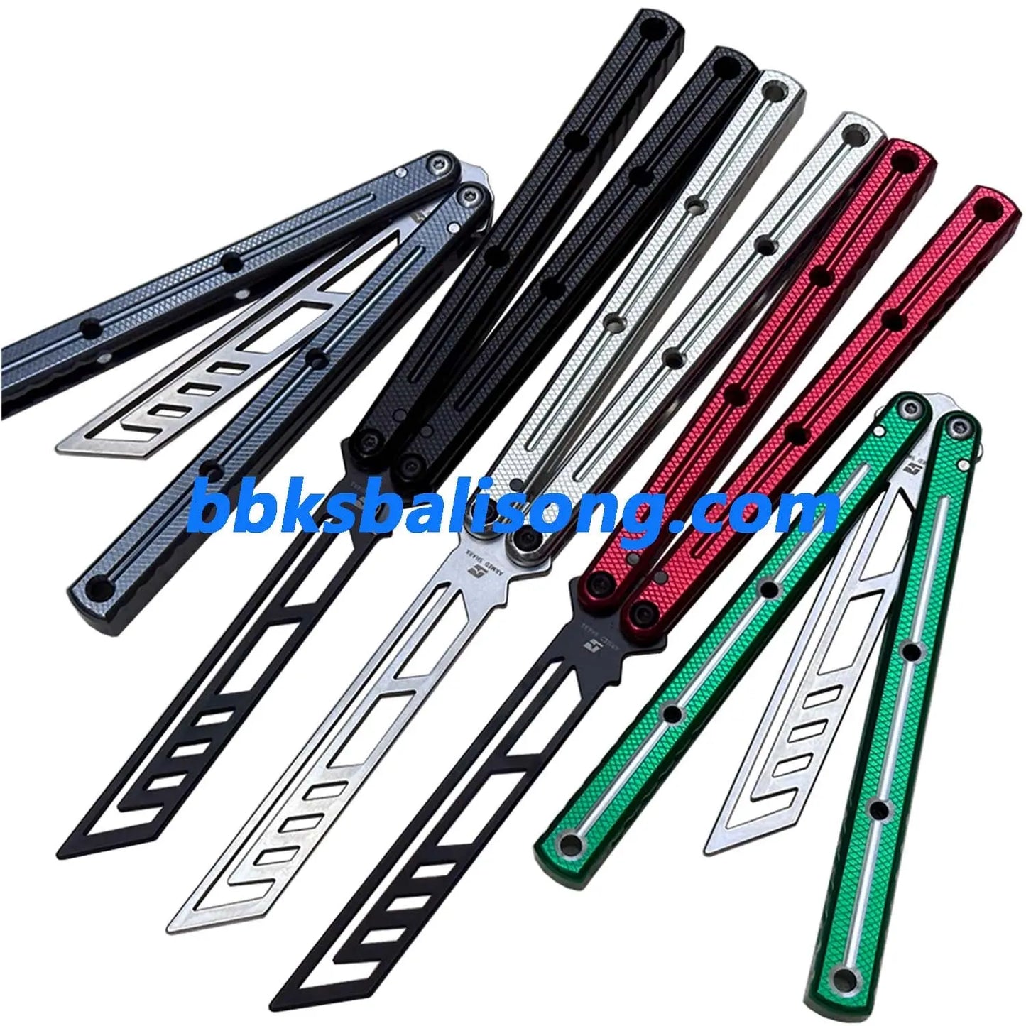 ARMED SHARK Krake Raken (Kraken) V3 Balisong Clone 7075 Aluminum Handle BBKSbalisong