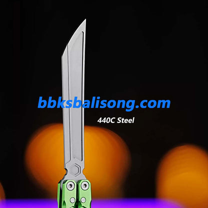 ARMED SHARK E-Volve Hex Balisong Clone 7075 Aluminum Handle