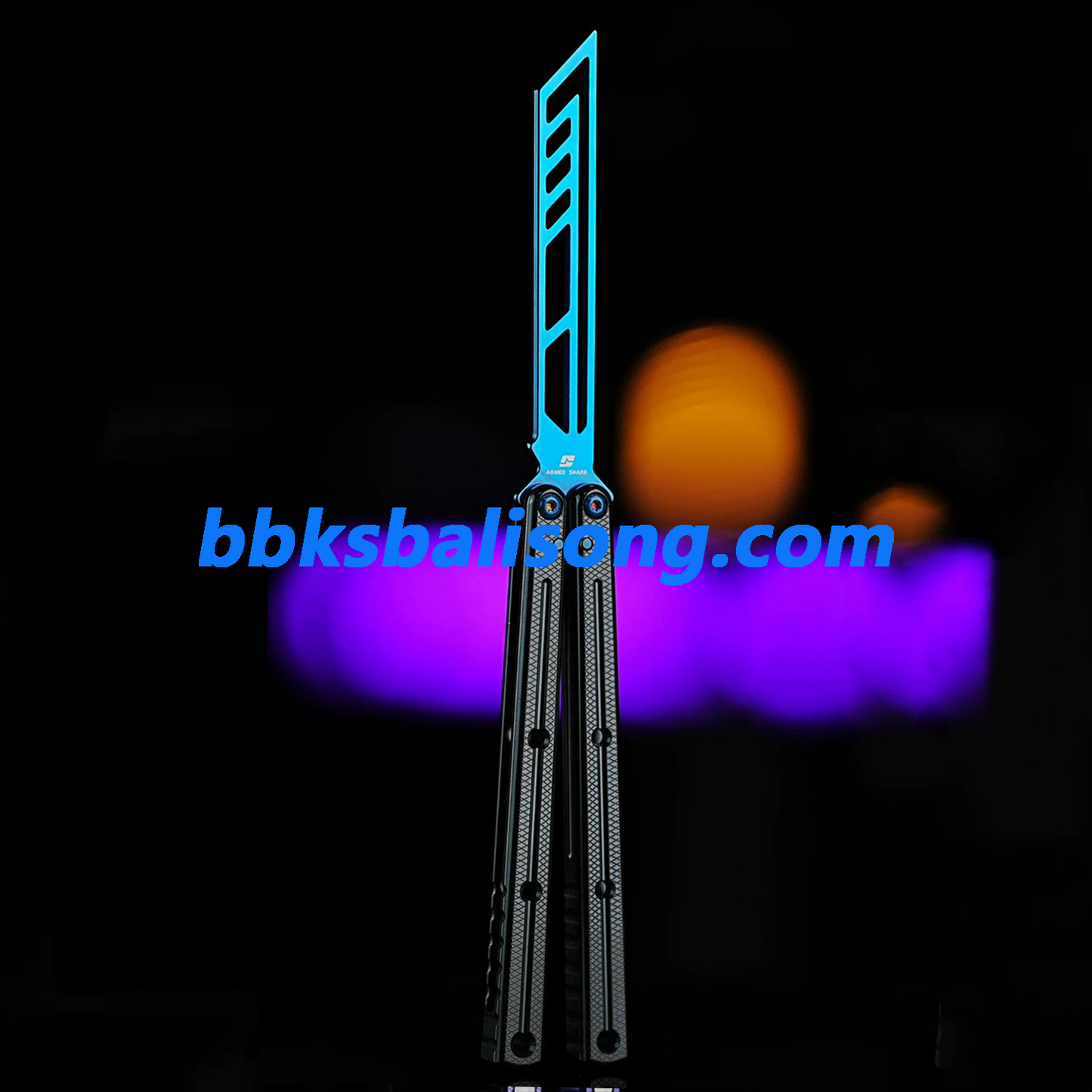 ARMED SHARK Krake Raken (Kraken) V3 Balisong Clone 7075 Aluminum Handle