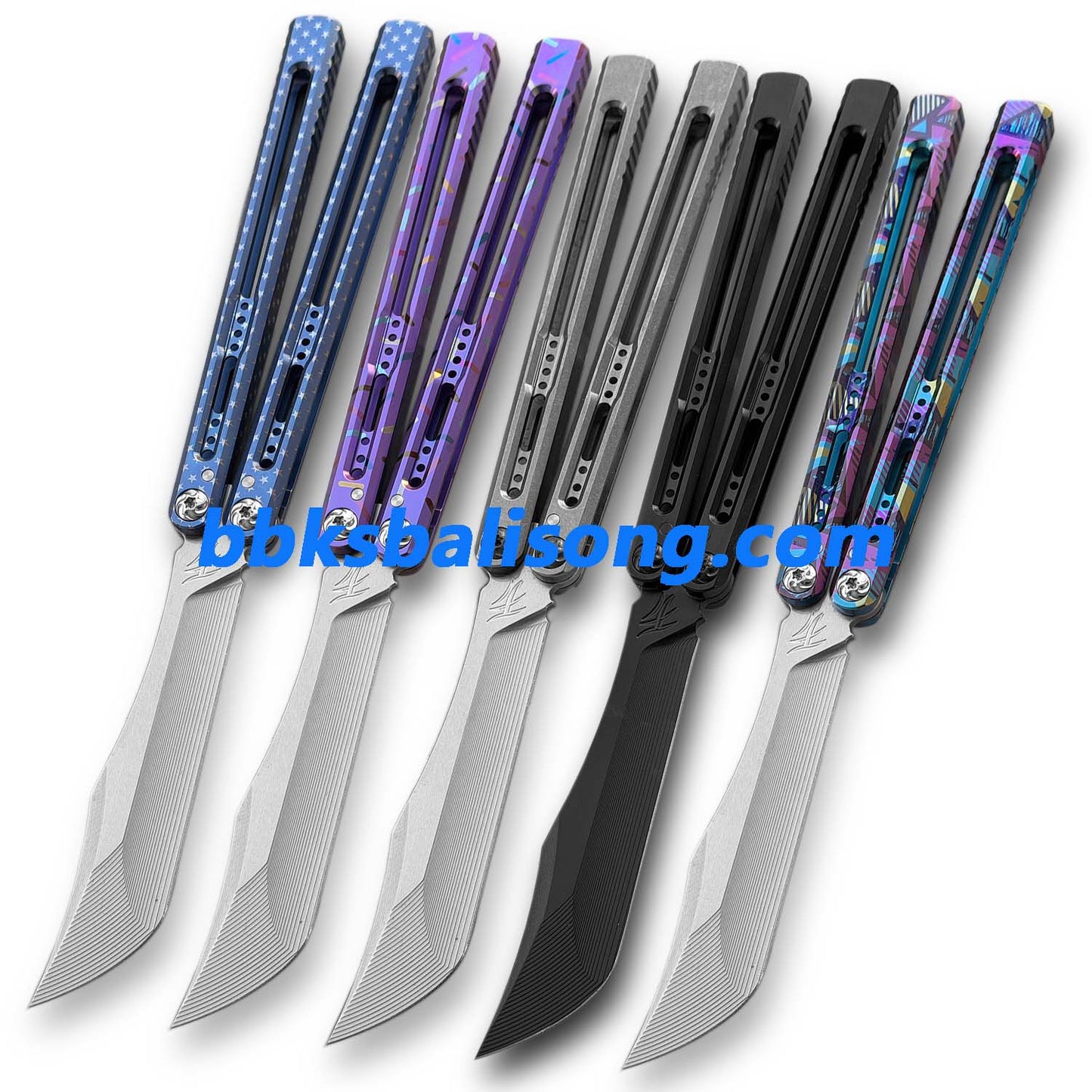 Baliplus Medusa V2 Balisong Clone Titanium Handle Bushings System