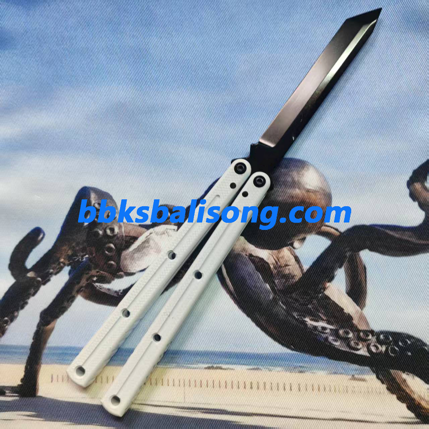 Cold Blade Krake Raken(Kraken) V3  Balisong Clone 7075 Aluminum Ceramic Coating Handle