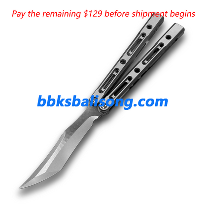 ZunMade New Monarch V1 Balisong Clone Titanium Handle Bushings System