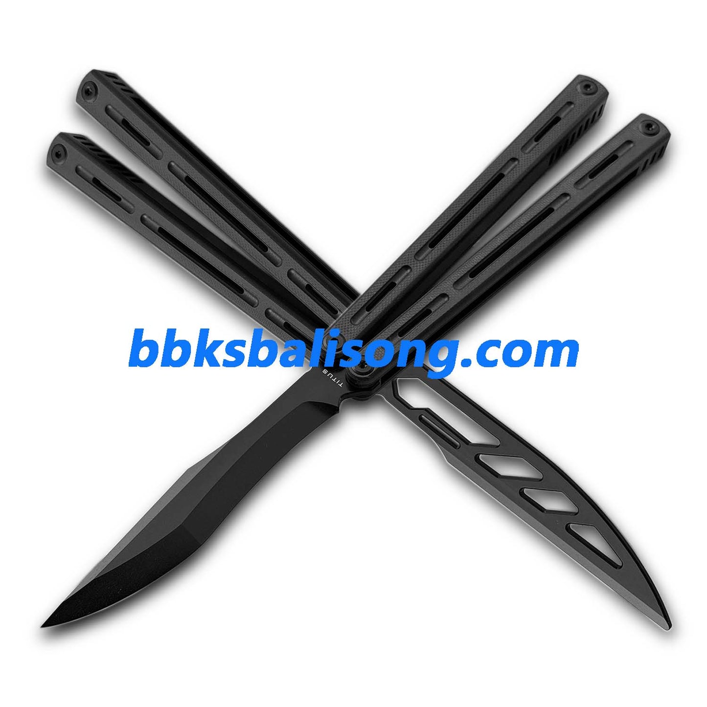 Titus Egrets Original Balisong Live Blade G10+7075 Aluminum Handle