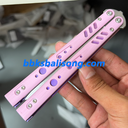 Baliplus Replicant (REP) Live Blade Balisong Clone G10+Titanium Handle