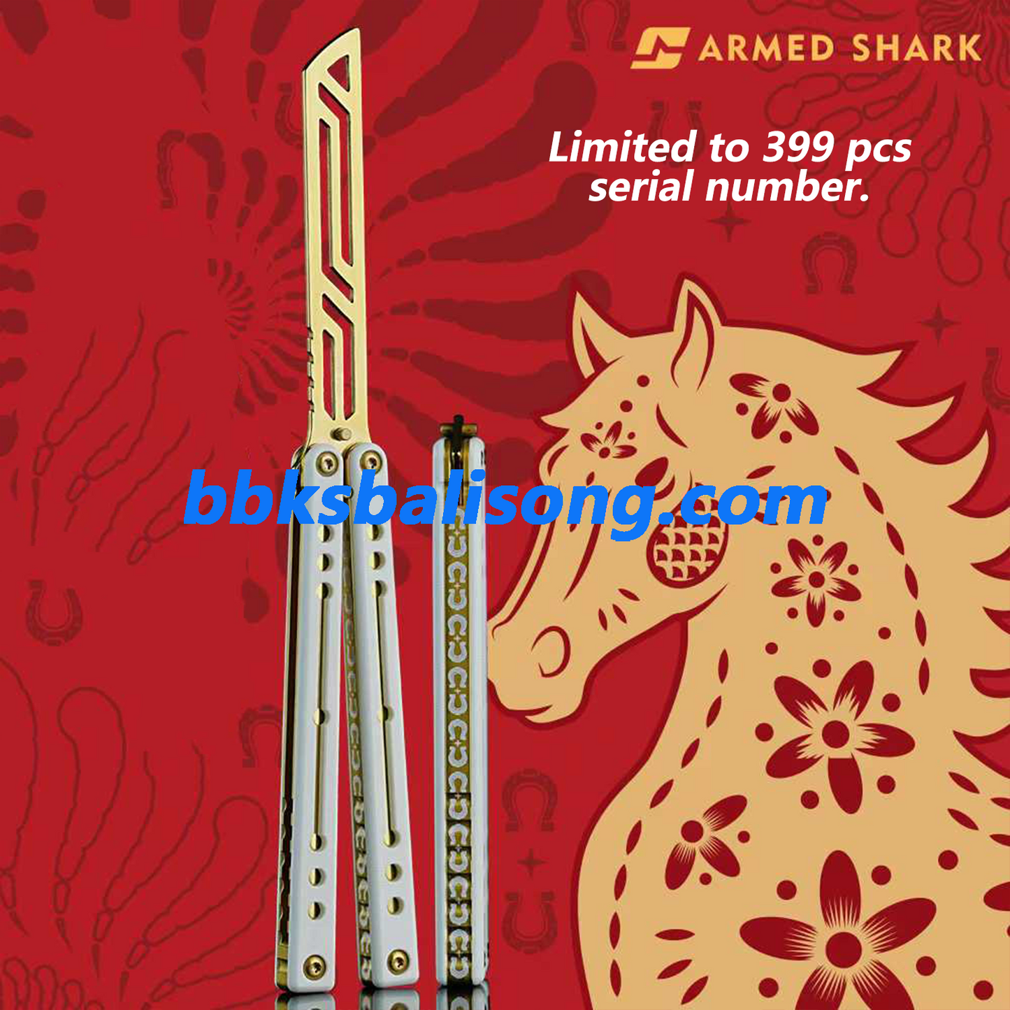 ARMED SHARK Nautilus V2 Balisong Clone