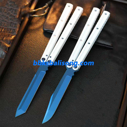 Baliplus Kraken V3 Balisong Clone Ceramic Coating Handle Sapphire Blade