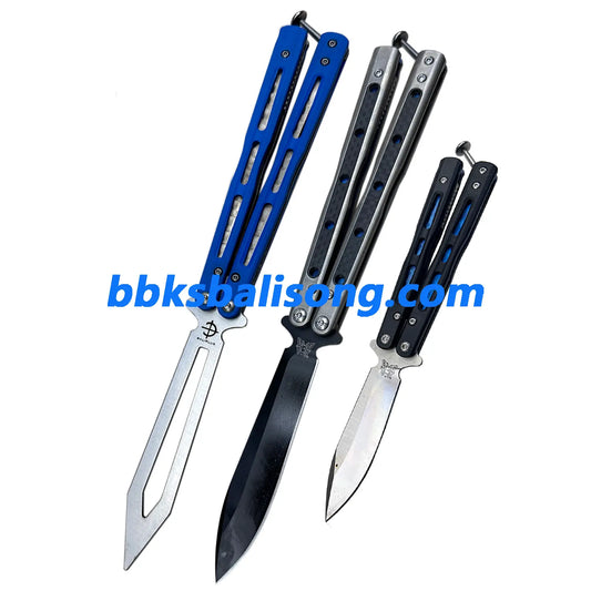 Baliplus BM51 Clone Carbon Fiber+Titanium Alloy Handle BBKSbalisong