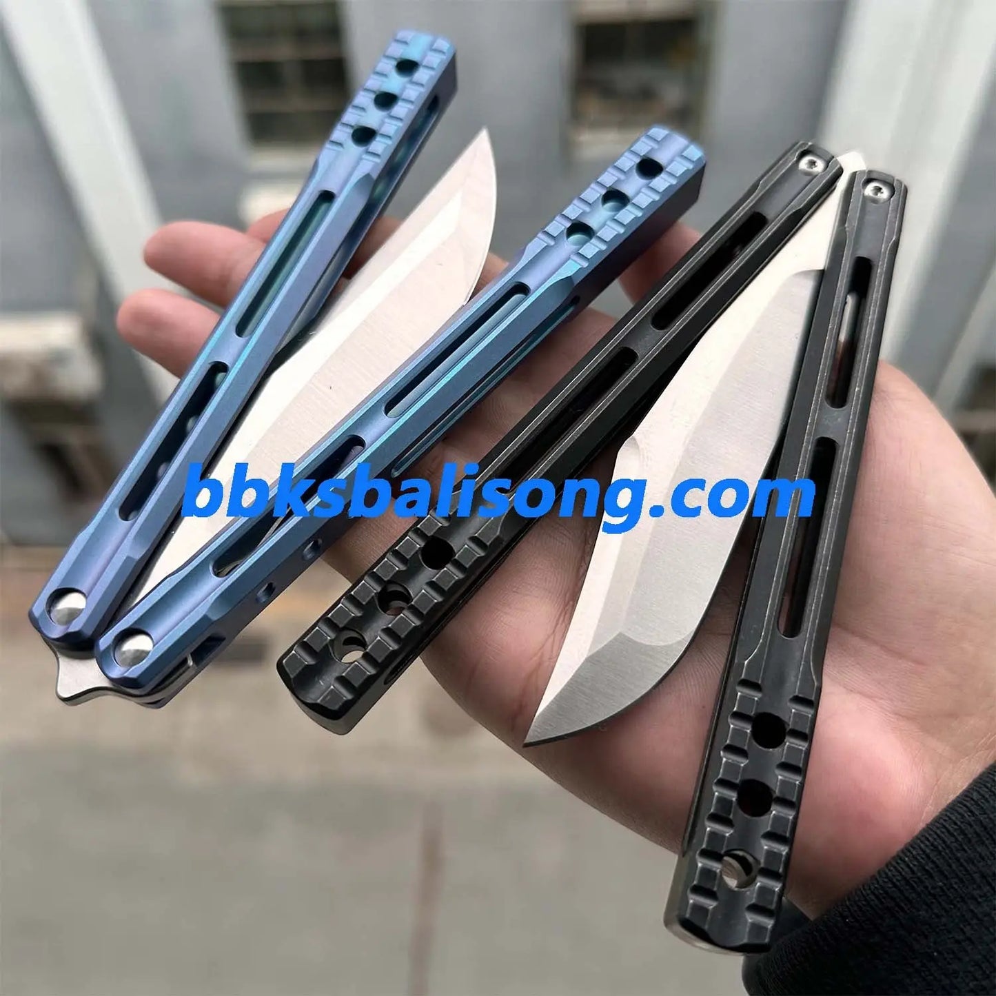 Theone Orca Balisong Clone Titanium Handle BBKSbalisong