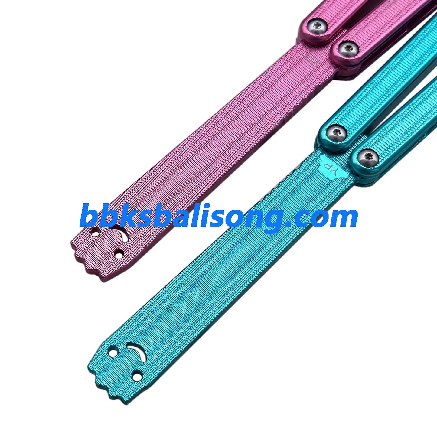 New Yuppie Squiddy-AL Balisong Clone 7075 Aluminum Glossy Handle