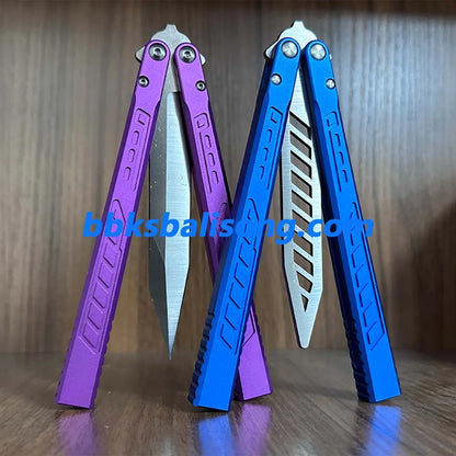 Theone Falcon Balisong 6061 Aluminum Handle Bushings System BBKSbalisong