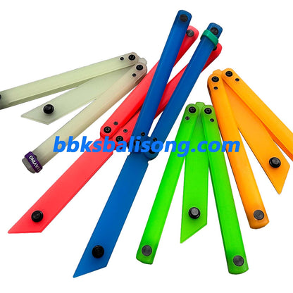 Yuppie Luminous Fluorescent Plastic Balisong