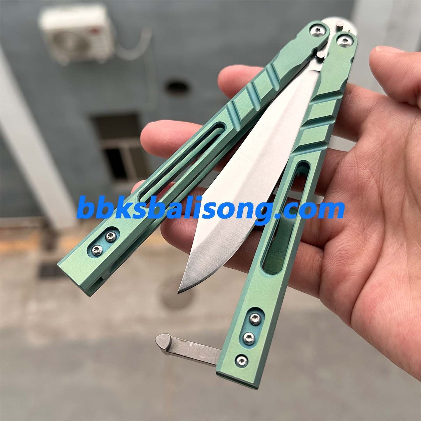 Theone Sandwich AB (Alpha Beast) Balisong Clone Titanium Handle