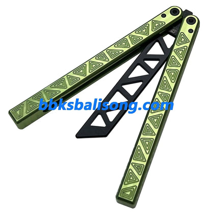 ARMED SHARK Glidr Original 4 Balisong Clone 7075 Aluminum Handle BBKSbalisong