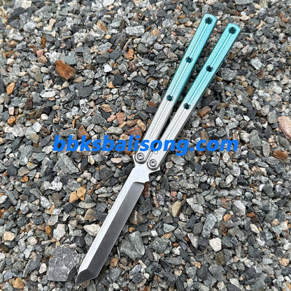 New Baliplus Glossy Kraken V3 Live Blade Balisong Clone (Double-Slot Speed Channel Version)