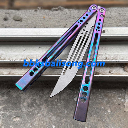 Theone Gale Balisong Clone Titanium Handle