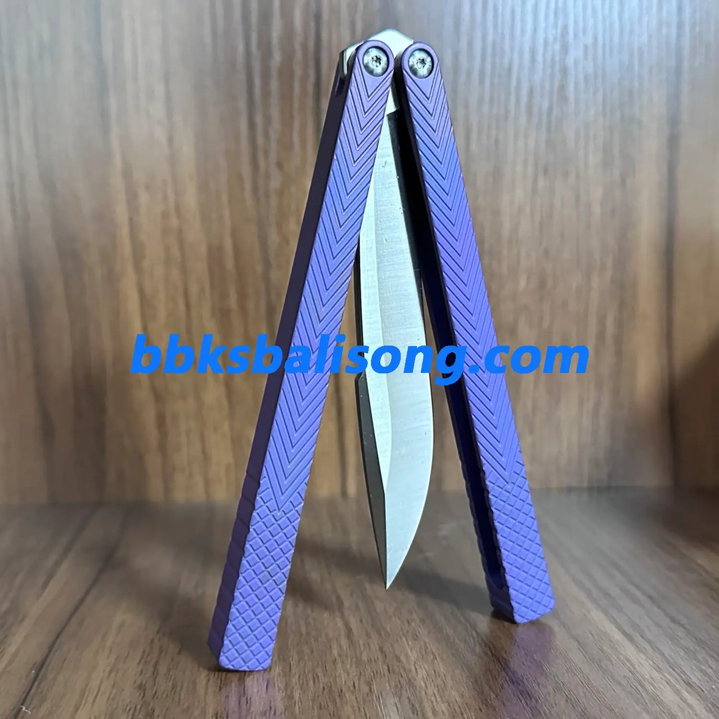 Theone Serif Balisong Clone Titanium Handle BBKSbalisong