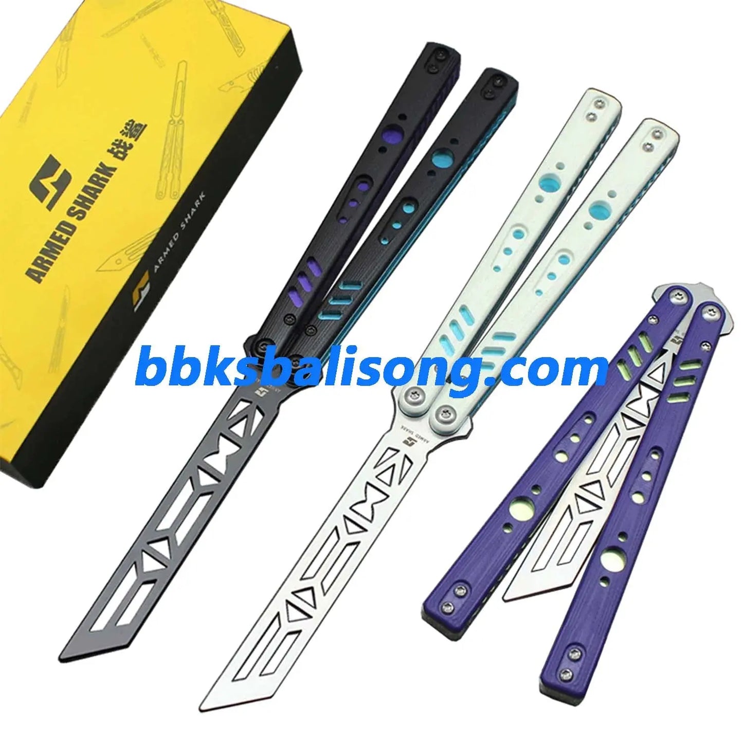 ARMED SHARK Aluminum Channel Replicant (REP) Balisong Clone BBKSbalisong